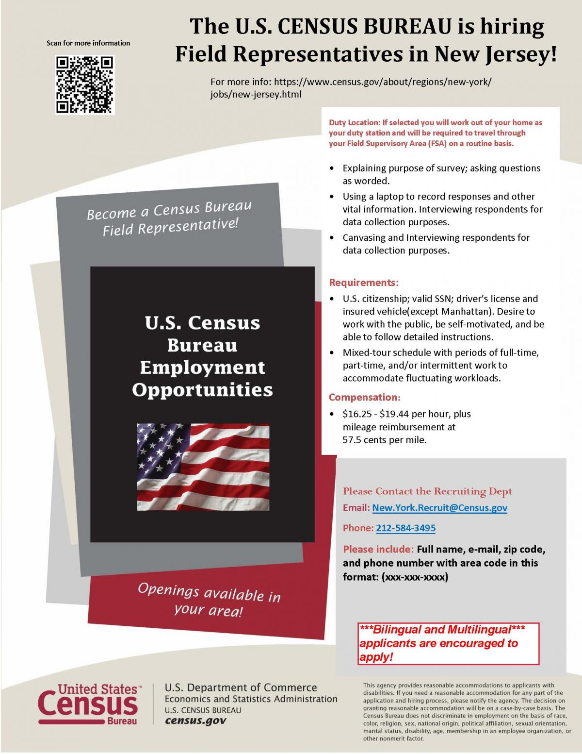 U.S. Census Bureau flyer