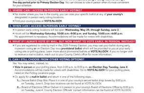 Primary Election Early Voting Flyer
